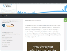 Tablet Screenshot of dog-genetics.genouest.org